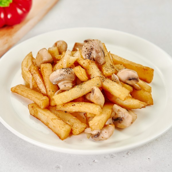 Картофель жареный с грибами